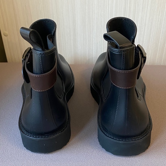 Saks Fifth Avenue Black Rain & Snow Boots - Picture 3 of 4